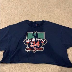 ✨Cropped Red Sox Shirt